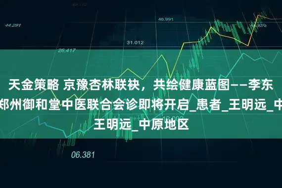 天金策略 京豫杏林联袂，共绘健康蓝图——李东晓博士郑州御和堂中医联合会诊即将开启_患者_王明远_中原地区